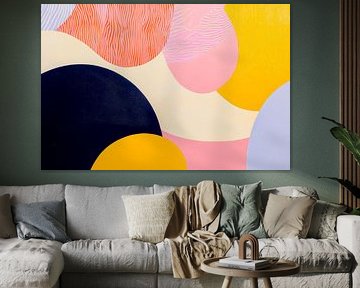 Kleurrijke vormen en lijnen - modern ontwerp van Poster Art Shop