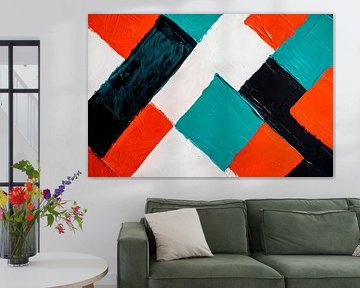 Bright geometric colour composition by Poster Art Shop