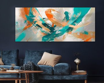 Colourful abstract dynamics - Modern design by Poster Art Shop