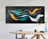 Example of the artwork in a room