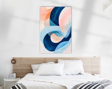 Mouvement ondulatoire abstrait et coloré sur Poster Art Shop