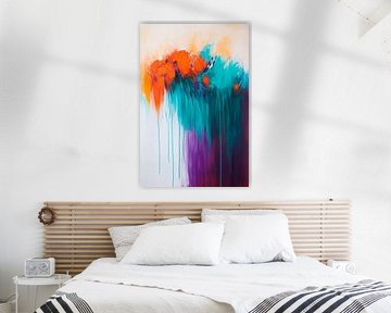 Colourful abstract drop formation by Poster Art Shop