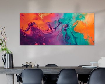Colourful abstract flow pattern by Poster Art Shop