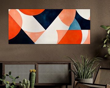 Geometric shapes in soft colours by Poster Art Shop