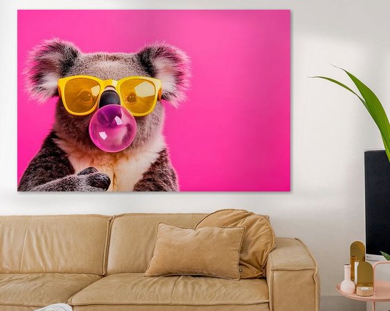 Example of the artwork in a room