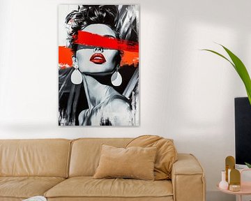 Artistic portrait study in black and white by Poster Art Shop