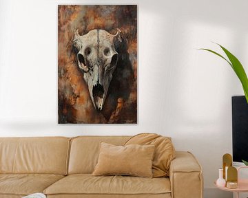 Tierkopf als Kunstwerk – Dramatisch und Detailreich von Poster Art Shop