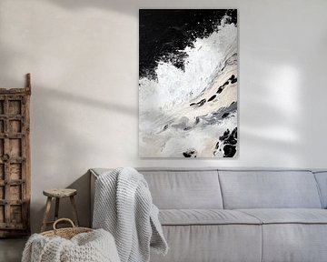 Wave crystals in black and white by Poster Art Shop