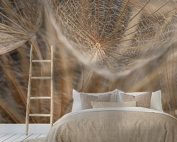 Close-up of a piece of natural fluff ball by Marjolijn van den Berg