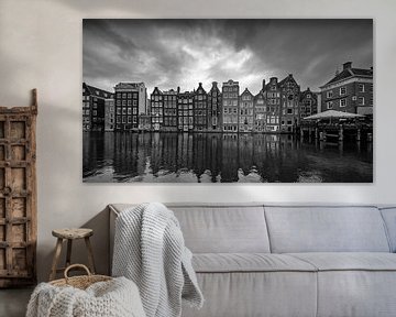 Damrak Amsterdam van Peter Bartelings