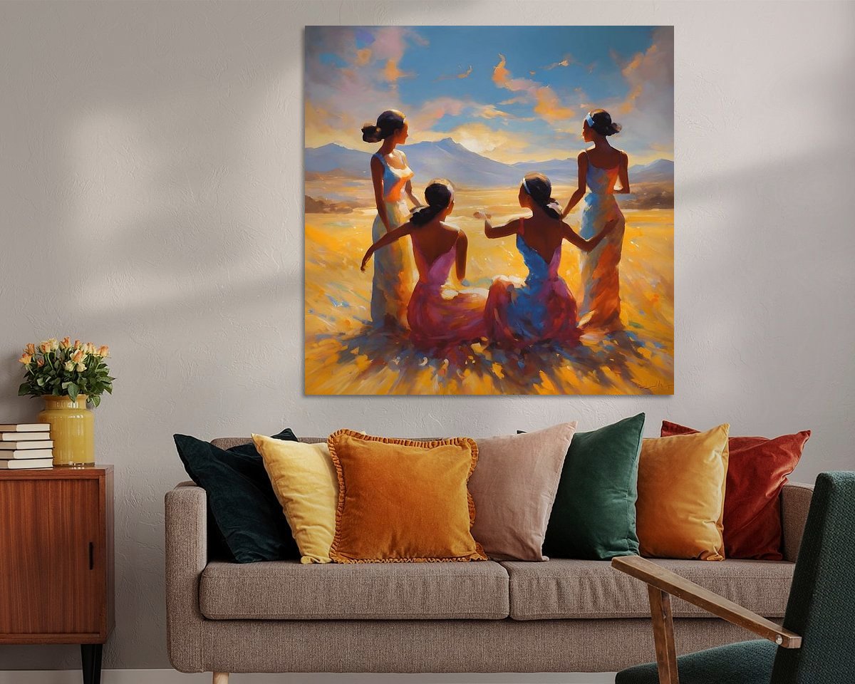 Example of the artwork in a room