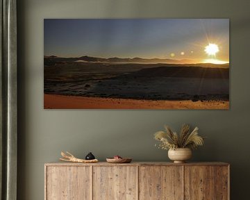 Ochtendmist Sossusvlei bij Deadvlei