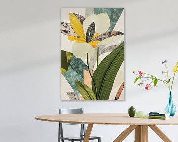 Moderne bloemenkunst #1. van AVC Art Studio