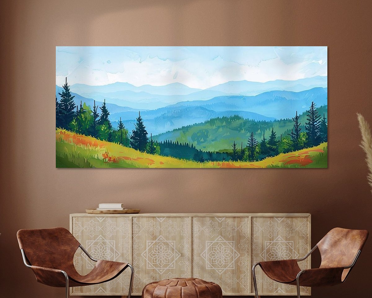 Example of the artwork in a room