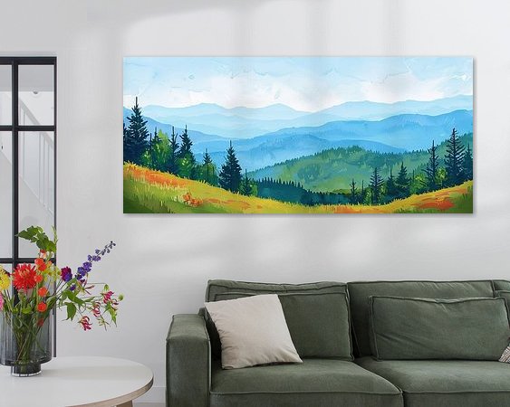 Example of the artwork in a room