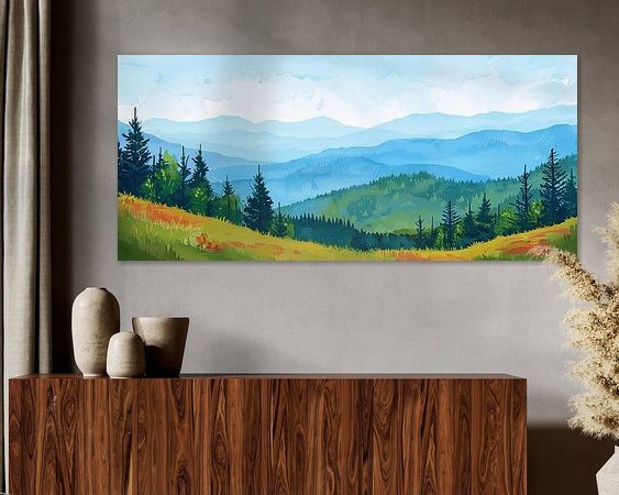 Example of the artwork in a room