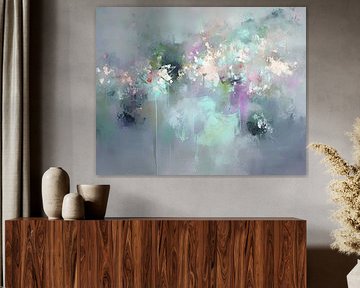 Bloemen Abstract van Abstract Schilderij