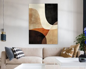 Einfaches Kunstwerk Beige von Moderne Kollektion