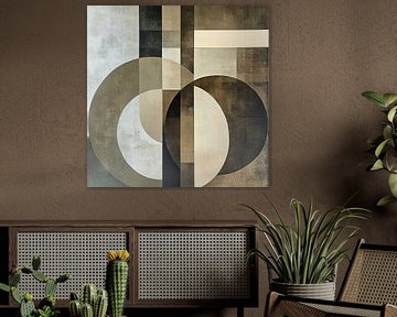 Elegant Abstract Geometry van ARTEO Schilderijen