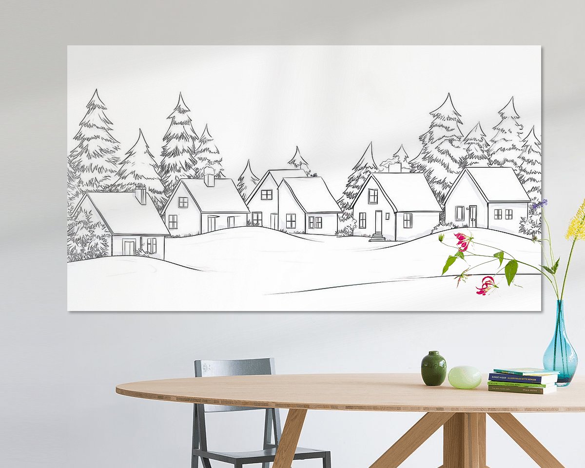 Example of the artwork in a room