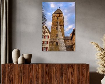 BADEN-WÜRTTEMBERG : BUTCHER'S TOWER ON THE EDGE OF THE CITY WALL OF ULM