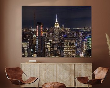 Skyline New York City - Empire State Building (U.S.A.) van Marcel Kerdijk