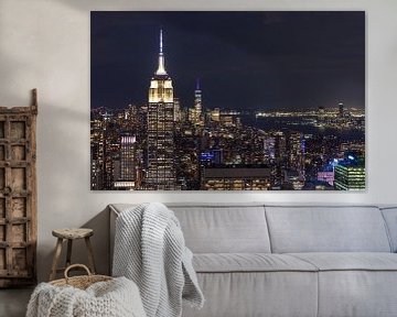 Skyline New York City - Empire State Building (U.S.A.) van Marcel Kerdijk