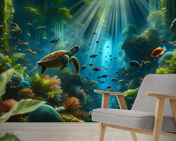 Example of the artwork in a room