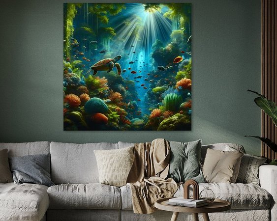 Example of the artwork in a room