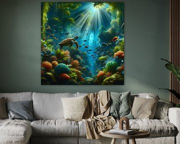 Enchanting Underwater Rainforest by RavenC Store