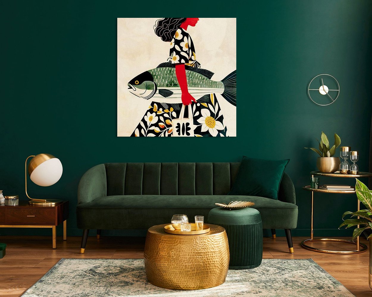 Example of the artwork in a room