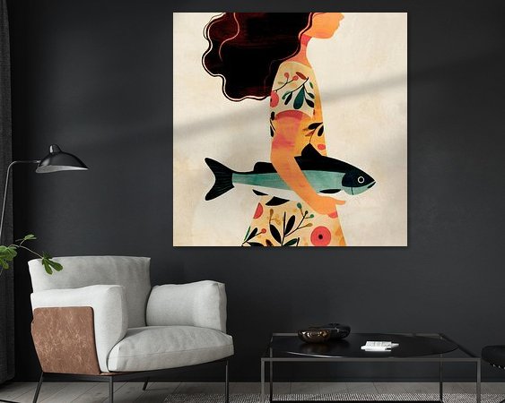 Example of the artwork in a room