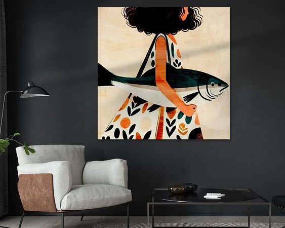 Example of the artwork in a room