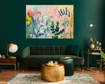 Blumen Abstrakt Wildblumen Bunt