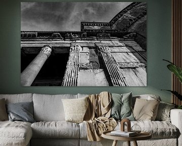 Staren naar het Pantheon Rome BNW van Martijn Jebbink Fotografie