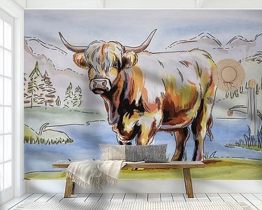 Example of the artwork in a room