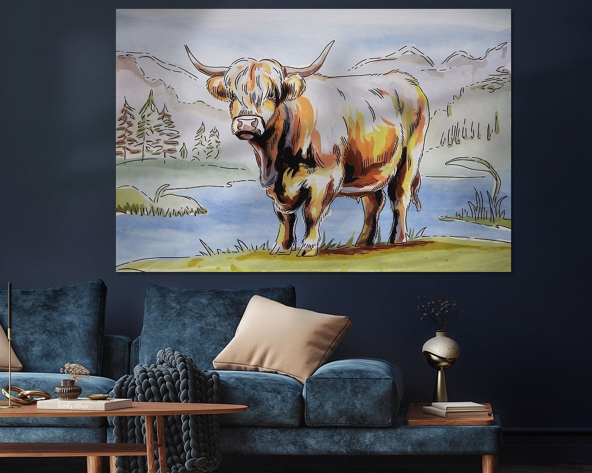 Example of the artwork in a room