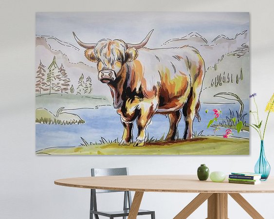 Example of the artwork in a room
