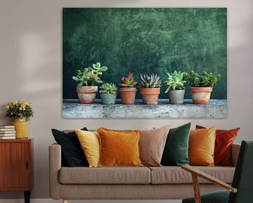Succulenten in rustieke potten van Imperial Art House