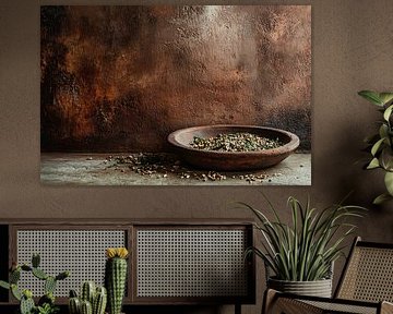 Bol rustique avec mélange d'épices