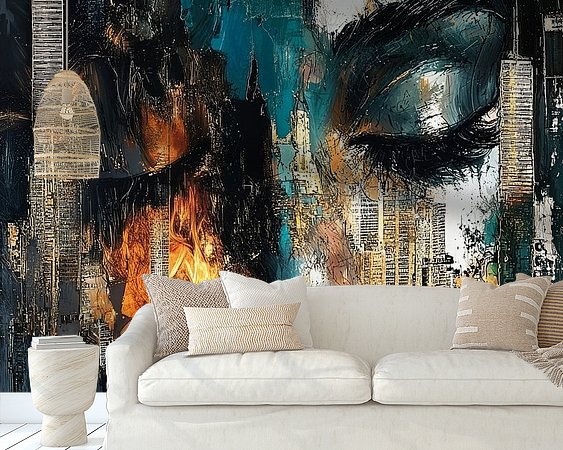 Example of the artwork in a room