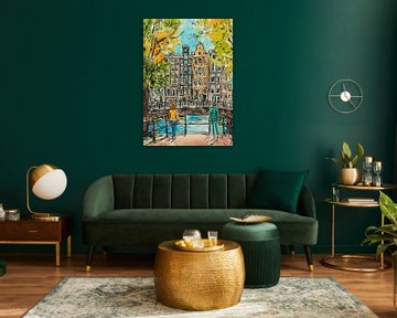 Amsterdam painting by Abstract Painting