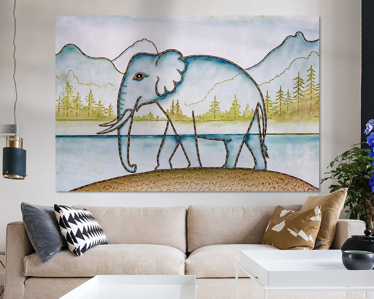 Example of the artwork in a room