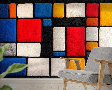 Mondriaan made of wool van Harry Hadders Design