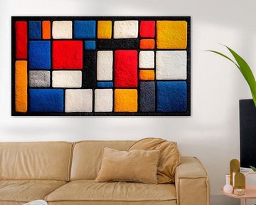 Mondriaan made of wool van Harry Hadders