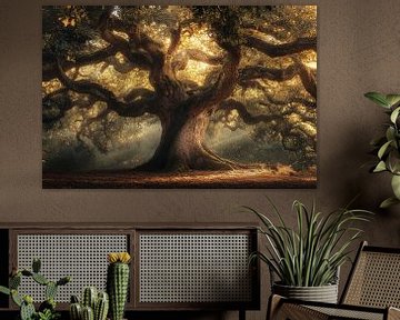 Majestueuze boom in zonlicht van Imperial Art House
