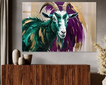 Expressive painting of a goat by Imperial Art House