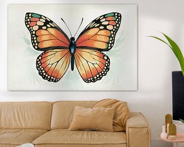 Colourful butterfly in watercolour style by Imperial Art House