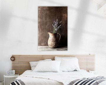 Rustieke stenen kan met lavendel van Imperial Art House
