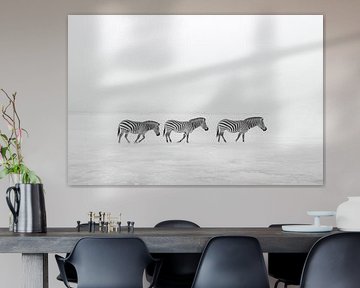 Zebras of the Icy Plains by Karina Brouwer